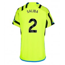 Arsenal William Saliba #2 Bortatröja Dam 2023-24 Korta ärmar